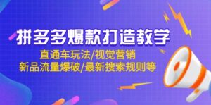 拼多多爆款打造教学:直通车玩法/视觉营销/新品流量爆破/最新搜索规则等