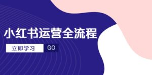 小红书运营全流程,爆款选题文案,视频制作技巧,进阶达人宝典