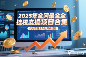 2025年挂机实操项目实操演练,挂机类型,AI直播类型,轻资产创业类型…