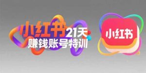 小红书21天赚钱账号特训:黄金定位技巧,高转粉文案创作,科学引流策略