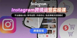 Instagram跨境运营实战:平台认知/账号运营/内容优化/选品策略及变现模式
