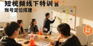短视频线下特训营:账号定位搭建/口播号拍摄剪辑/直播间流量入口/变现实战
